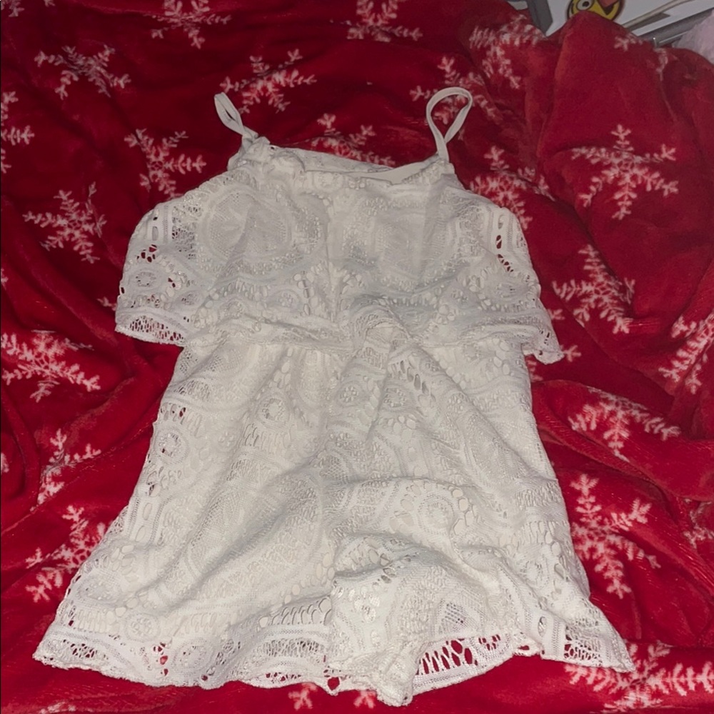 White Lace Romper